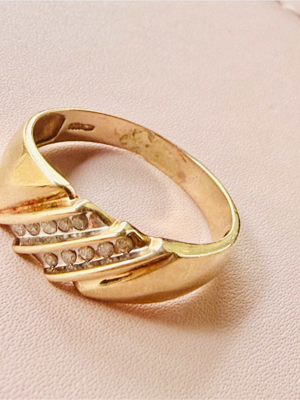 ✨ Men's 10kt Gold & Diamond Ring Sz10✨ - Picture 15 of 17